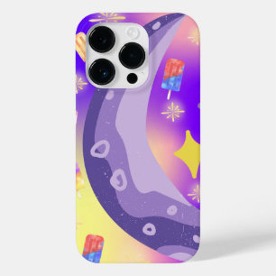 Mikitiez summer rainbow purple gold popsicle Case-Mate iPhone 14 pro case