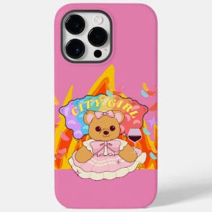 Mikitiez summer teddy bear jelly red wine fire Case-Mate iPhone 14 pro max case