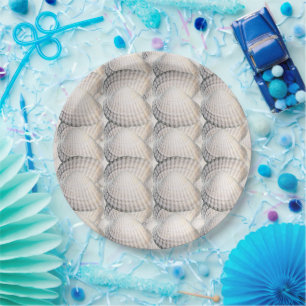 Mikitiez summer venus shell ocean beach paper plate
