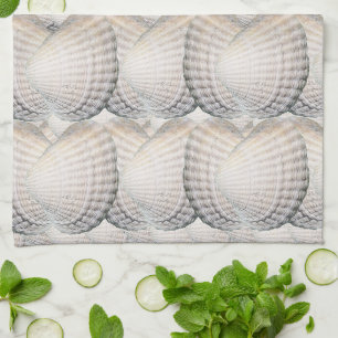Mikitiez summer venus shell ocean beach tea towel