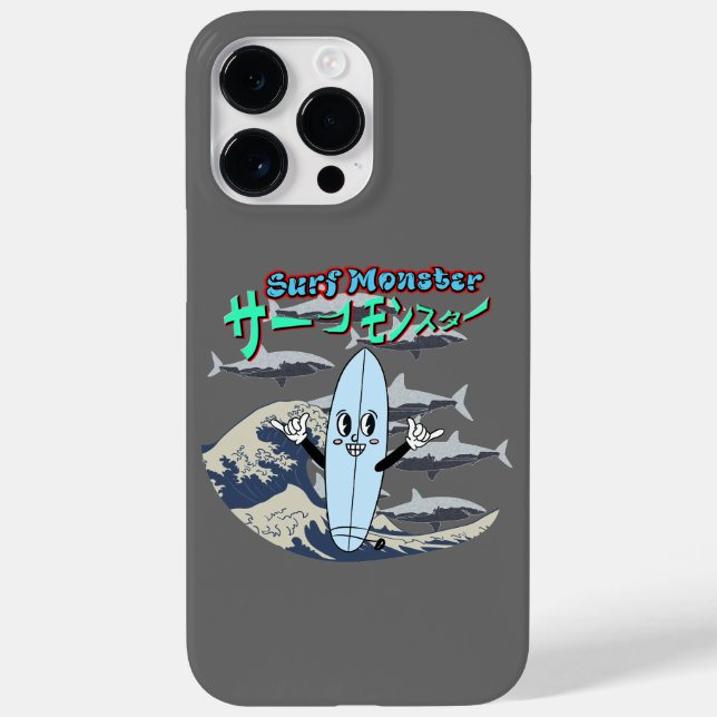 Mikitiez surf windsurf monster mint japanesewave Case-Mate iPhone case (Back)