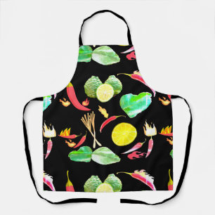 Mikitiez Thai food red chilly lime bergamont spicy Apron