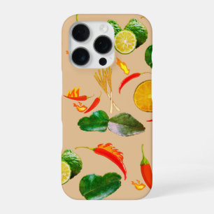 Mikitiez Thai food red chilly lime bergamont spicy iPhone 16 Pro Case