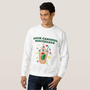 Mikitiez Trex dinosaur icedcoffee caramel xmas Sweatshirt