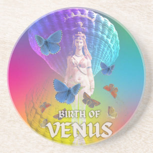 Mikitiez venus ocean butterfies love olympus coaster
