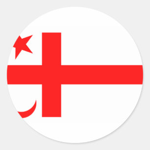 Mikmaq State flag Classic Round Sticker