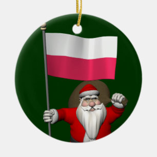 Mikolaj Wesołych Świąt Bożego Narodzenia Ceramic Tree Decoration