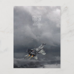 Mikoyan MiG-29 postcard