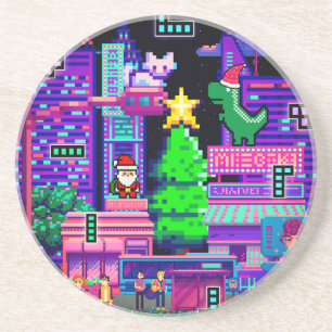 Miktitiez holidaymode grandma christmas family coaster