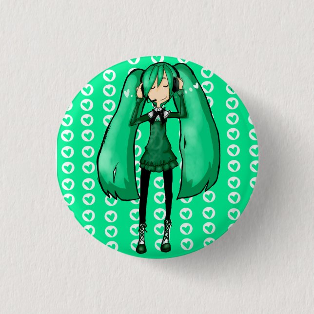 MIKUUUU 3 CM ROUND BADGE (Front)