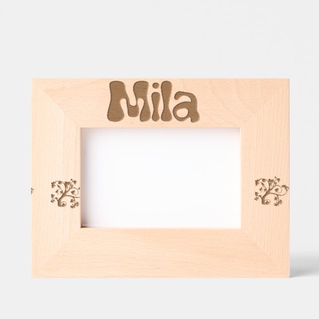 "Mila" Freestanding Photo Frame – Room Decoration (Front)
