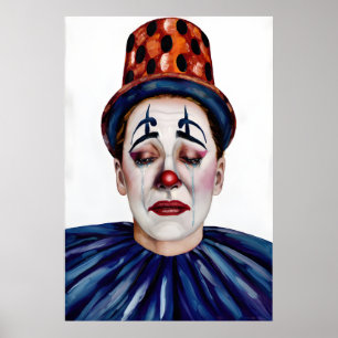Mila Wears the Smile Too Well – A Clowns Portrait Poster
