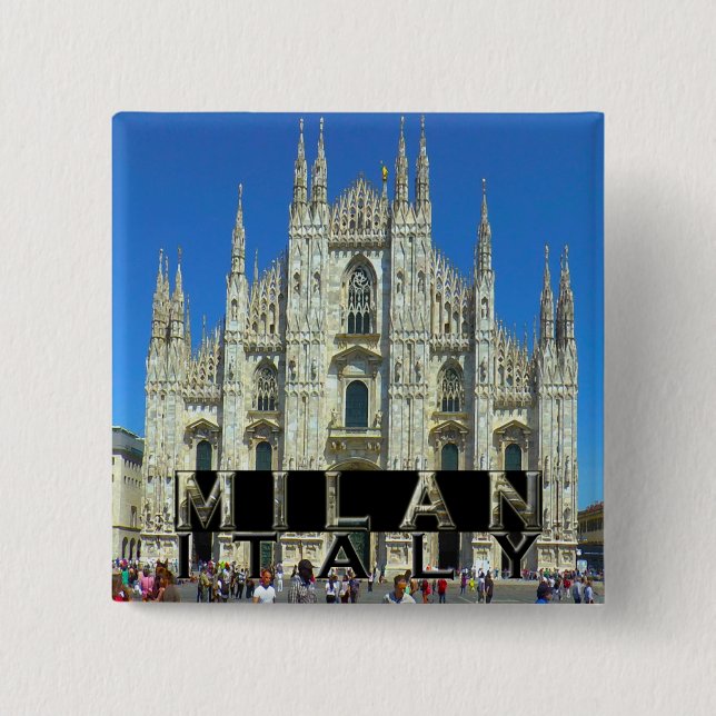 Milan 15 Cm Square Badge (Front)