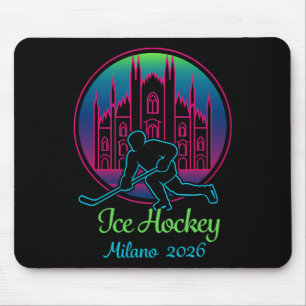 Milan 2026 Ice Hockey Winter 2026 And Duomo Di Mil Mouse Pad