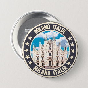 Milan 7.5 cm round badge