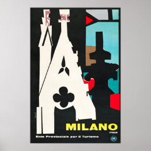 Milan Art Italy Travel Poster Italian Print Home D