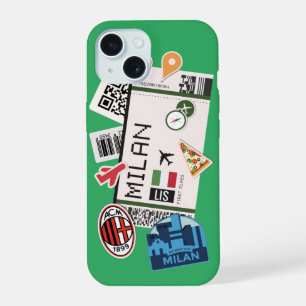 Milan Boarding Pass iPhone 15 Case