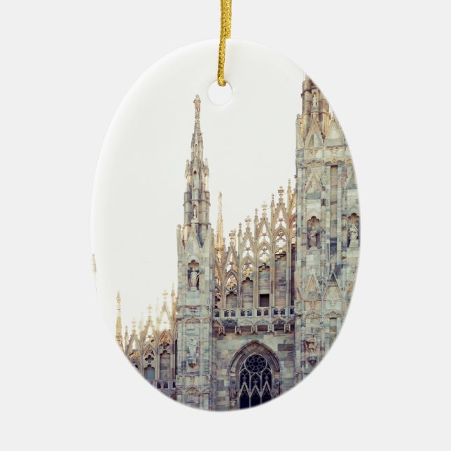Milan Cathedral Ceramic Tree Decoration (Front)