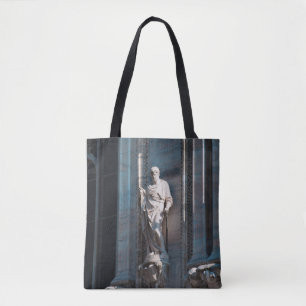 Milan Cathedral dome statue architecture monument Tote Bag