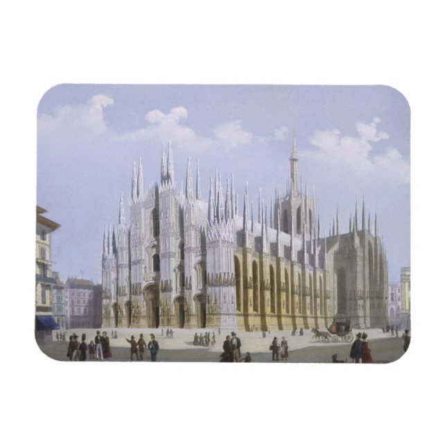 Milan Cathedral from 'Views of Milan and its Envir Magnet (Horizontal)