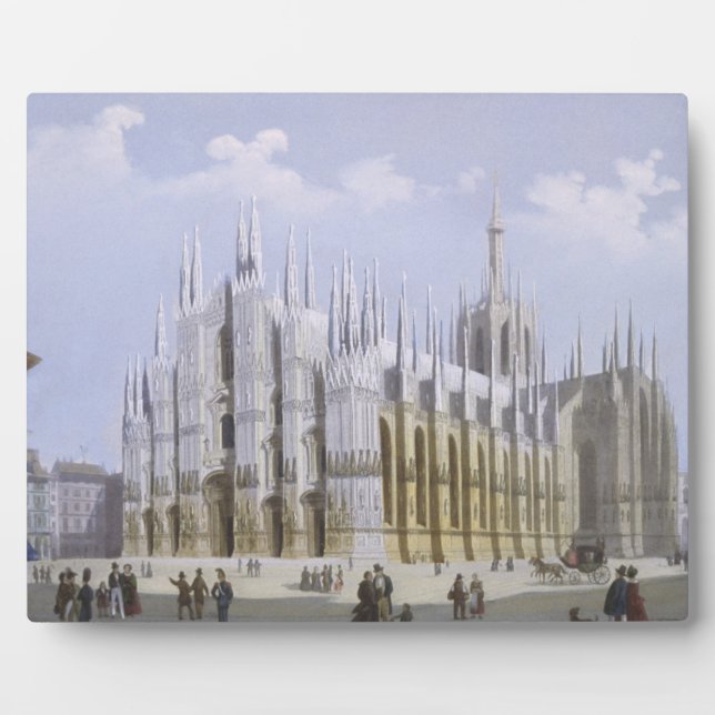 Milan Cathedral from 'Views of Milan and its Envir Plaque (Front)