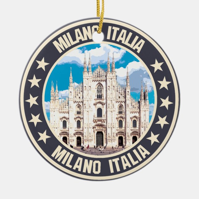 Milan                                              ceramic tree decoration (Front)