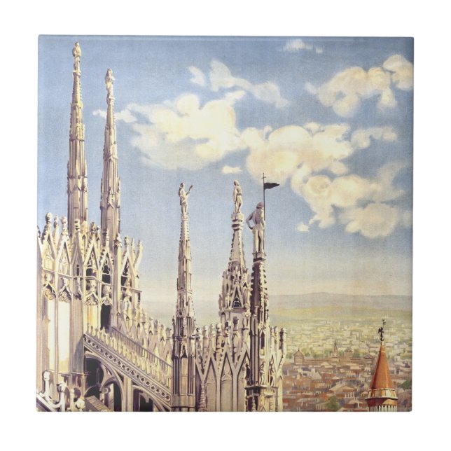 Milan Duomo Cathedral Nativity of Saint Mary Tile (Front)