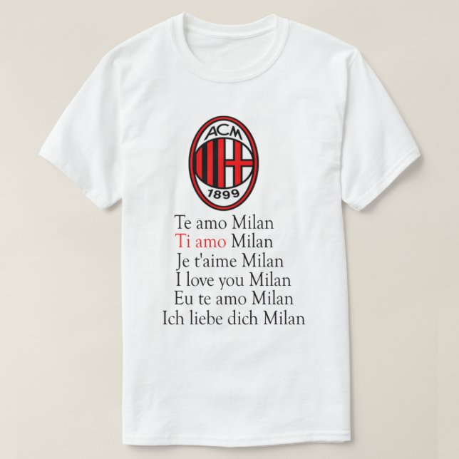 Milan I love you   T-Shirt (Design Front)