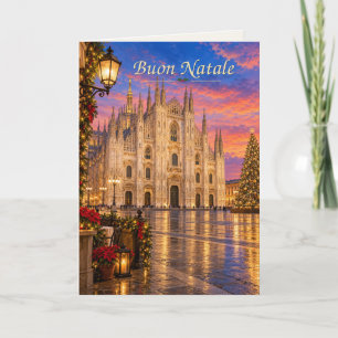 Milan Italy Buon Natale Holiday Card