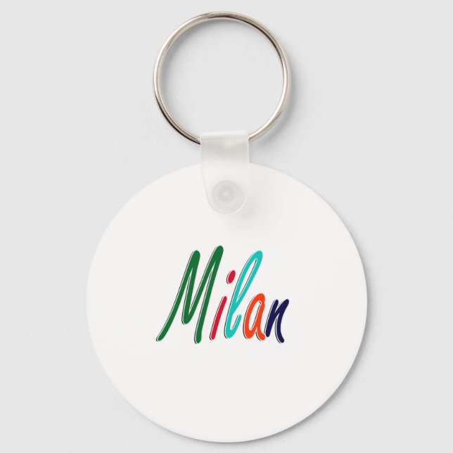 Milan Italy Key Ring (Front)