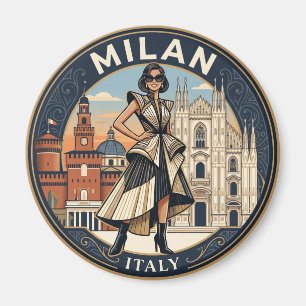 Milan Italy Magnet
