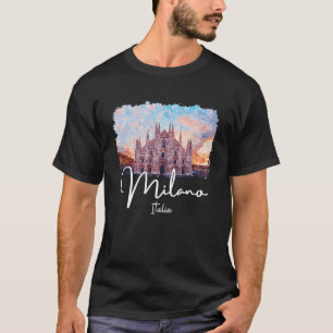 Milan Italy Painting Souvenir 1 T-Shirt