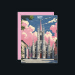 Milan Italy Travel Art – Duomo Cathedral City  Holiday Postcard<br><div class="desc">Send a touch of Italy with this elegant Milan travel postcard featuring the iconic Duomo di Milano. This stunning artwork captures the grandeur of Milan’s Gothic cathedral set against a dreamy sky of soft pink clouds and vibrant architectural details. Perfect for travel lovers, architecture enthusiasts, or anyone who appreciates European...</div>