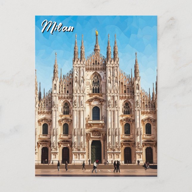 Milan Italy Travel Postcard (Front)