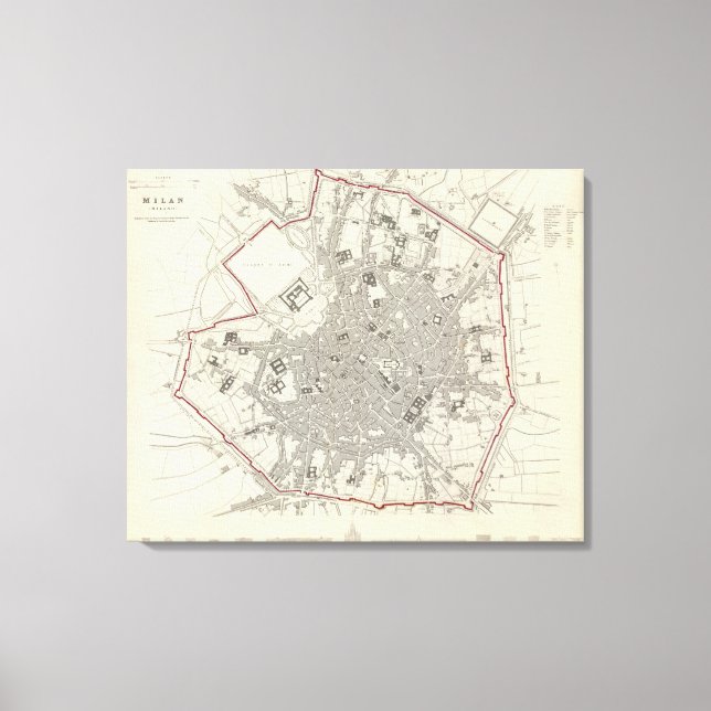 Milan Milano Canvas Print (Front)