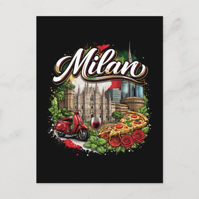 Milan Postcard (Front)