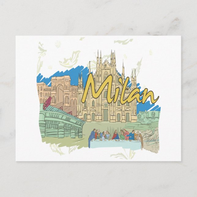 Milan Postcard (Front)