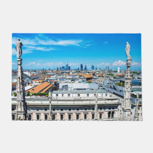 Milan skyline doormat