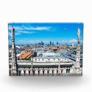 Milan skyline photo block