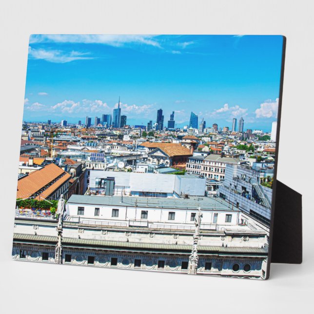 Milan skyline plaque (Side)