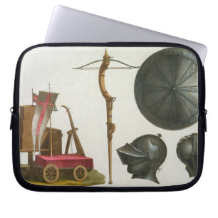 Milanese chariot, crossbow and armour, plate 17 fr laptop sleeve