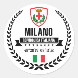 Milano Classic Round Sticker