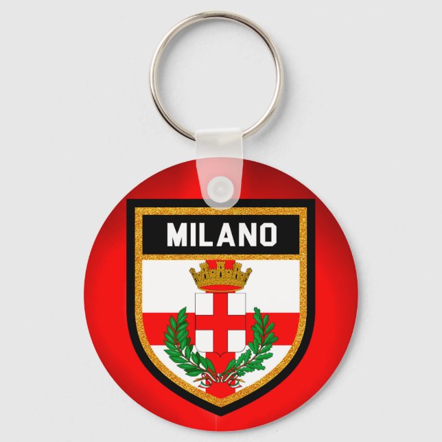 Milano Flag Key Ring (Front)