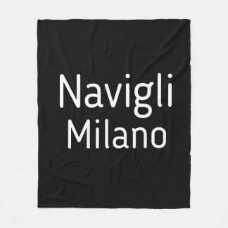Milano Italien Navigli T-Shirt Fleece Blanket
