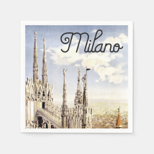 Milano Italy Vintage Napkin