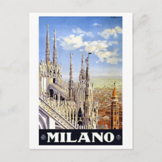 Milano Italy Vintage Travel Postcard