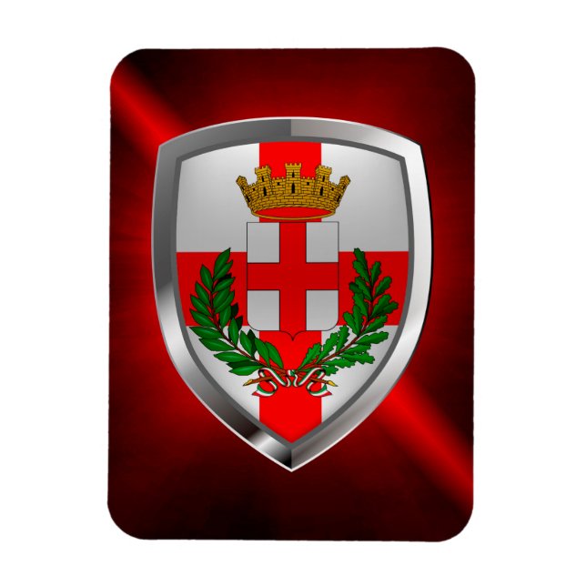 Milano Mettalic Emblem Magnet (Vertical)