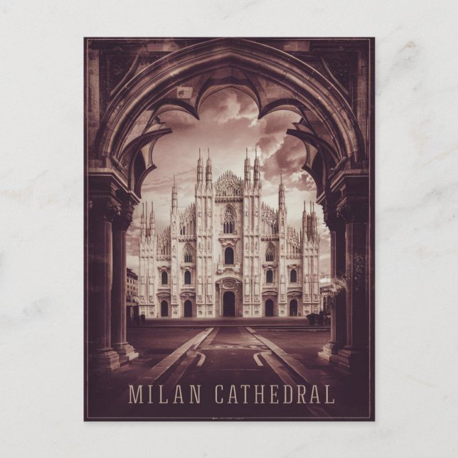 Milano, Milan Cathedral  Postcard (Front)