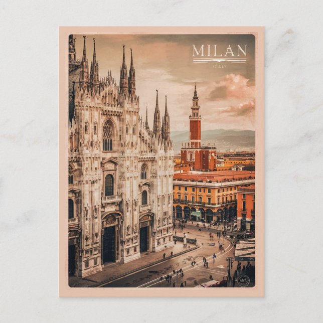 Milano, Milan Cathedral  Postcard (Front)