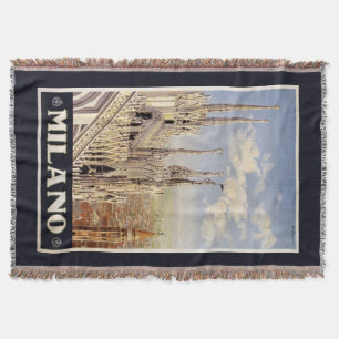 Milano (Milan) vintage travel throw blanket